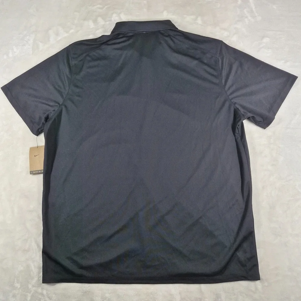 Nike Polo Shirt Men's 3XL XXXL Black Short Sleeve Golf Active FV5507-010 NWT